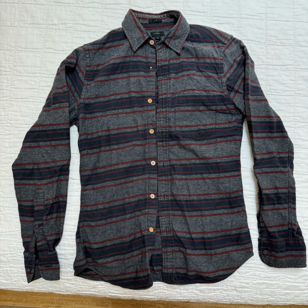 J crew slim fit xs flannel. Read description!